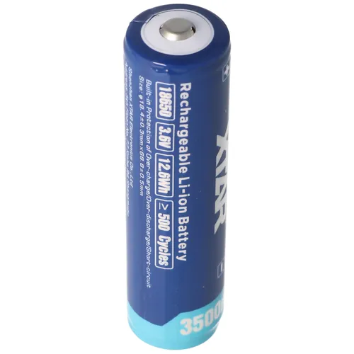 XTAR 18650 3500mAh Li-Ion-Akku - Schutz gegen Überladung - Batterien & Akkus, schützt vor Über-, Unterspannung und Kurzschluss. Ideal für Industrie, Taschenlampen und LEDs mit hoher Energiedichte und langer Lebensdauer.
