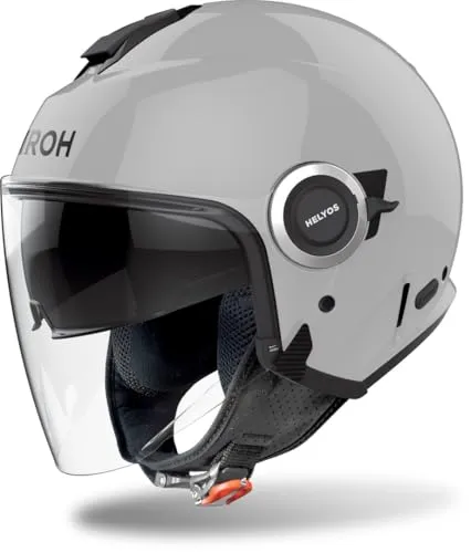 Airoh Helyos Color 06 Jethelm - Motorradhelm mit integriertem Sonnenvisier und Bluetooth-Vorbereitung, ideal für Komfort und Sicherheit auf jeder Fahrt.