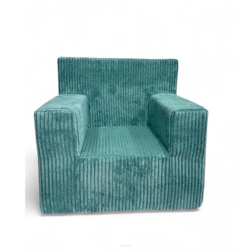 FORTISLINE Kindersessel aus Cord in türkis von Fortisline