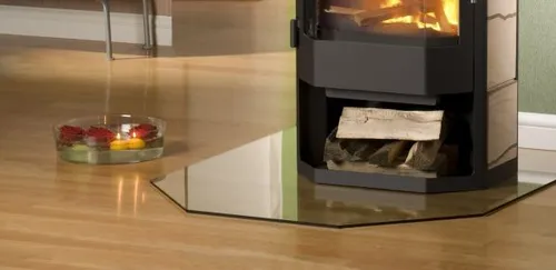 FireFix Bodenplatte Glas 120 x 100 cm von FIREFIX