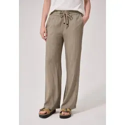 Street One Studio Straight Leg Strukturhose Dark Stone Sand 42