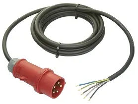 5m CEE 32A Maschinen Anschlussleitung H07RN-F 5G4mm² - Schwabe - Kabeltrommel mit hoher Widerstandsfähigkeit: 5 m H07RN-F Gummischlauchleitung, ideal für Baustellen und Outdoor-Einsatz, bietet zuverlässige Stromversorgung und maximale Sicherheit.