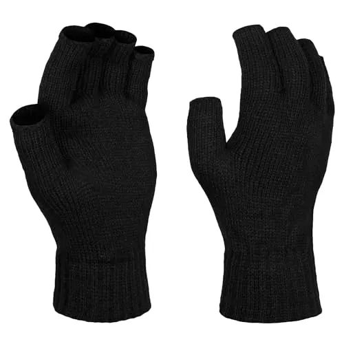 Regatta Fingerlose Handschuhe für Herren, schwarz