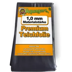Aquagart Teichfolie PVC 2m x 2m 1,0mm Schwarz für Gartenteich - Gestalten Sie Ihre Wohlfühloase mit der Aquagart Teichfolie. Sie ist extrem reißfest, flexibel und passt sich optimal an. Ideal für langlebige Teichprojekte und schützt Ihre Pflanzen und Tiere.