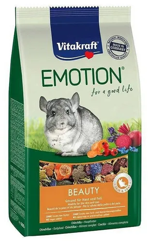VITAKRAFT EMOTION BEAUTY - Trockenfutter für Chinchillas - 600 g V 4008239314628