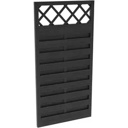 Sichtschutzzaun-Element Country Anthrazit lasiert 180 cm x 90 cm