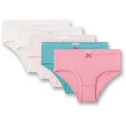 Sanetta Kid's Set Hipslip 337222 - 5er Pack Unterhosen in Rosa/Weiß - Kinder-Wäsche, 5er Pack Unterhosen, bequem mit Stretchanteil für optimalen Tragekomfort im Alltag