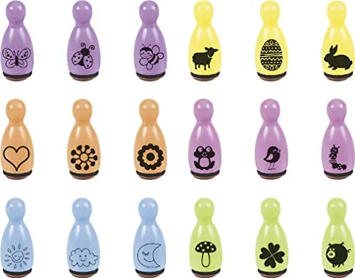 Heyda 204888686 Stempel-Figuren, sortiert Motivgröße: ca. Ø 1, 2 cm