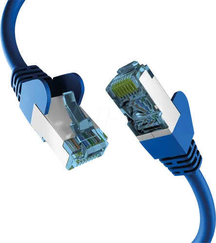 EFB-Elektronik RJ45 PATCHKABEL CAT7 - 7,5m, störungsfreie Datenübertragung und hohe Steckzyklen mit vergoldeten Kontakten