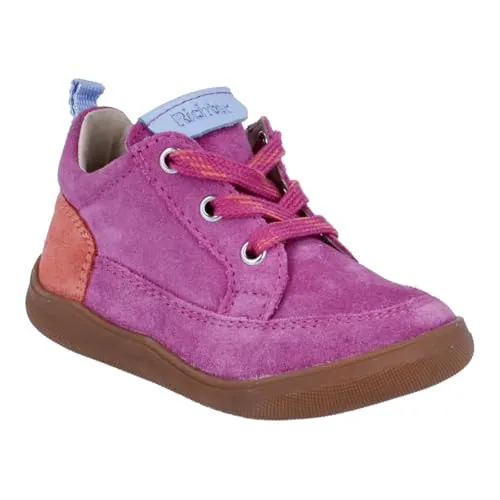 Richter Kinderschuhe Baby-Mädchen Samy Barfußschuhe, Fuchsia/Parrot/Sky, 23 EU