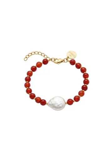 Purelei Armband Red Achat Pearl in gold von PURELEI