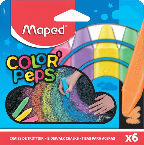 Maped Straßenmalkreide COLOR'PEPS 6er Kartonetui