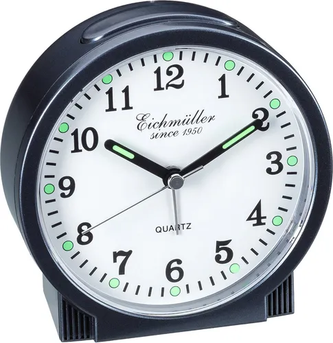 Eichmüller Wecker Weckwiederhohlung grau Quarzwerk Analog Kunststoff