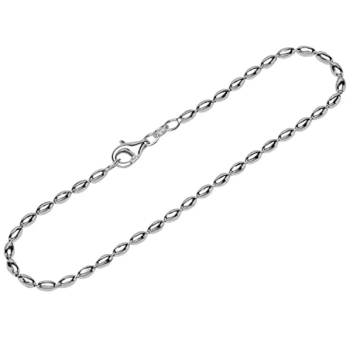 NKlaus Armband 925 Sterling Silber 19cm Oliv Kette Damen designer Armbandkette exquisit 12298