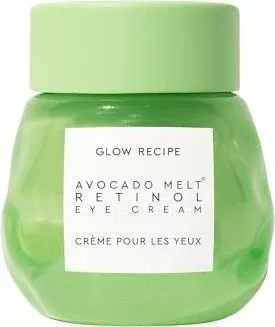 GLOW RECIPE Avocado Melt Retinol Eye Sleeping Mask (15ml) - Gesichtsmasken mit verkapseltem Retinol, Avocado und Kaffeebeeren – strafft und glättet feine Linien um die Augen, ideal für ein strahlendes Aussehen am Morgen.
