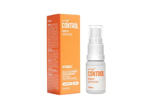 my Control® Vitality Supporter - Vitamin C Spray, 30 ml, Natürliches Vitamin C, Bis zu 2-fach höhere Bioverfügbarkeit