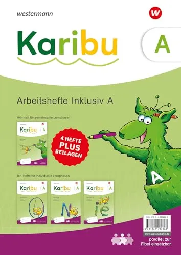 Karibu - Ausgabe 2024: Arbeitshefte Inklusiv A zieldifferent, 4 Hefte im Paket (für gemeinsame und für individuelle Lernphasen)
