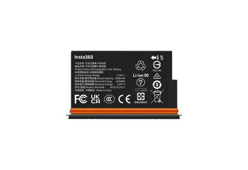 INSTA360 X5 Ultra Battery - Kameraakkus & -batterien mit 2800 mAh für eine außergewöhnlich lange Laufzeit, speziell entwickelt für die Insta360 X5.