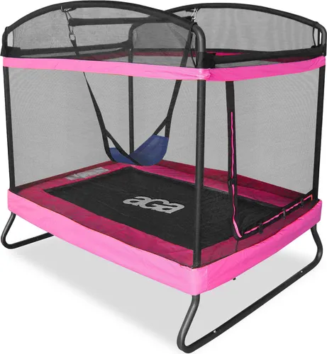Aga Rechteckiges Trampolin 122x183 cm mit Sicherheitsnetz
