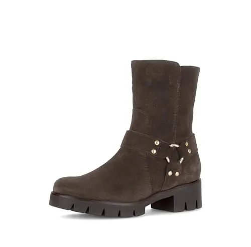 Gabor Damen Chelsea Boots - Elegante Stiefeletten für jeden Anlass - Stilvolle Chelsea Boots aus hochwertigem Lackleder mit flachem Absatz. Ideal für den Übergang, bieten diese Stiefeletten Komfort und modischen Look.