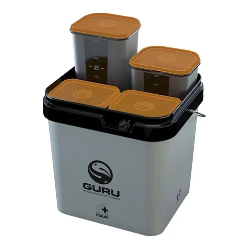 Guru Bucket Plus 4 System 17l inkl. 4 Container für Partikel Boilies