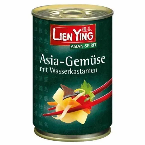 Lien Ying Asia Gemüse mit Wasserkastanien 400g Dose