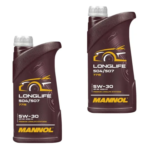 2x1 Liter MANNOL Longlife 504/507 5W-30 Motoröl API SN ACEA C3 7715 synthetic