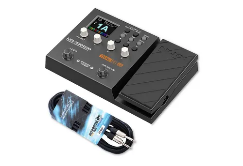 Nux E-Gitarre NUX Multi-Effektgerät MG-300 MKII für E-Gitarre mit Klinkenkabel, Effektgerät, Effektgerät, Vorteils-Set mit Klinkenkabel