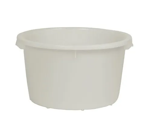 Mörtelkübel PE rund weiß mit Handgriffe 65 l