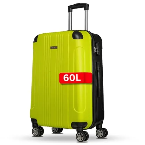NOWI Hartschalenkoffer Mittelgroß – 62,7L Volumen mit 360° Rollen