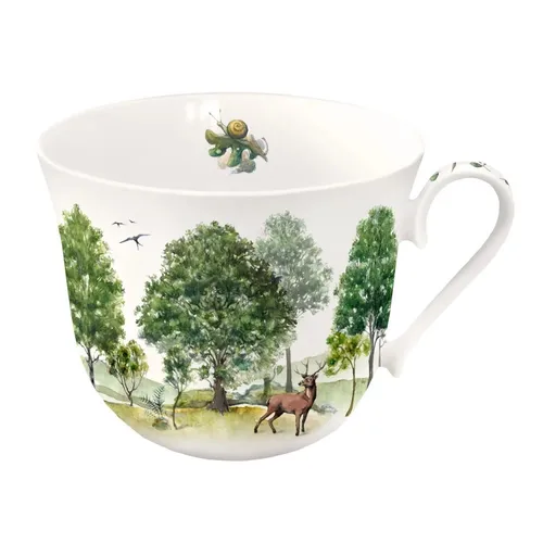 Tasse, Porzellantasse LAUBBÄUME 11,5cm 0,4l Grätz Verlag | Wald