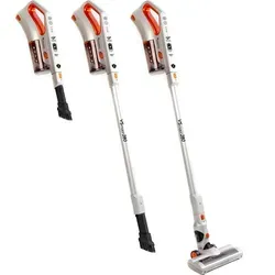 22.2 V Akku Staubsauger LI-ION Multi-Zyklon mit rotierender Bodenbürste Handstaubsauger Stiel Akku Sauger Bodensauger