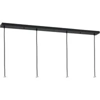 Orion Lightstyle Deckenbaldachin Lampe 4 Auslässe 100 cm x 8 cm Schwarz