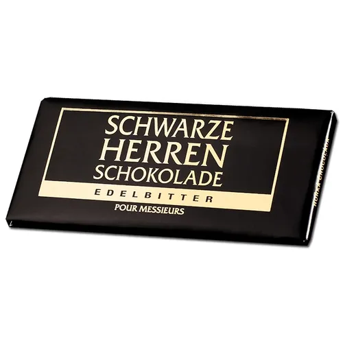 Schwarze Herren Schokolade 100g Tafel