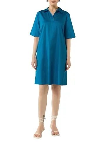 comma Minikleid Kleid Baumwollkleid mit Hemdkragen von comma,