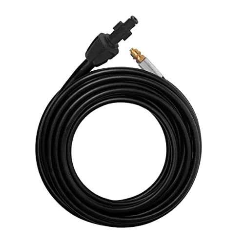 VONROC Rohrreinigungsschlauch 15m für Hochdruckreiniger - Schlauch für Hochdruckreiniger, ideal zur effektiven Reinigung von Abflüssen und Rohrleitungen. Mit leistungsstarken Düsen für gründliche Beseitigung von Verstopfungen.