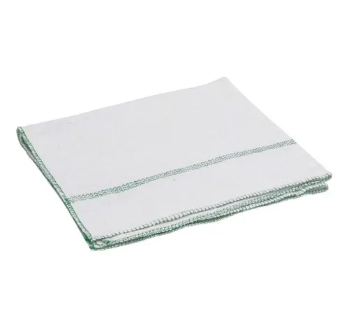 vidaXL Rohrreinigungsspirale Reinigungstücher 5 Stk. Weiß mit Grünen Gestreift 50x60 cm, L: 60 cm, (5 tlg)