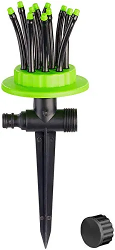Royal Gardineer Wassersprinkler: Gartensprinkler mit 12 biegsamen Düsen (Wassersprinkler Garten, Sprinkler Bewässerung, Spray)