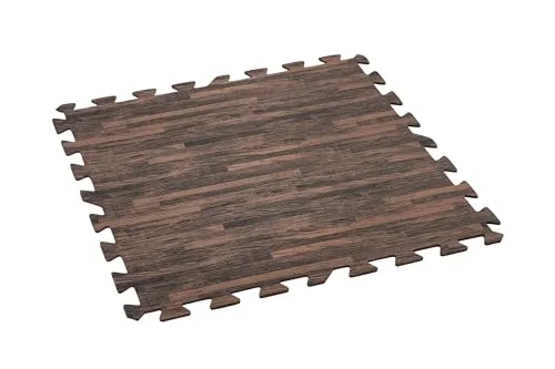 Bestway Pool-Bodenschutzfliesen Set 12 Stück - Holz-Optik (Palisander) - Bodenfolien für Pools: 12 robuste Bodenschutzfliesen in Holz-Optik, schützen effektiv Poolboden und Rasen, einfach erweiterbares Stecksystem für flexiblen Einsatz.