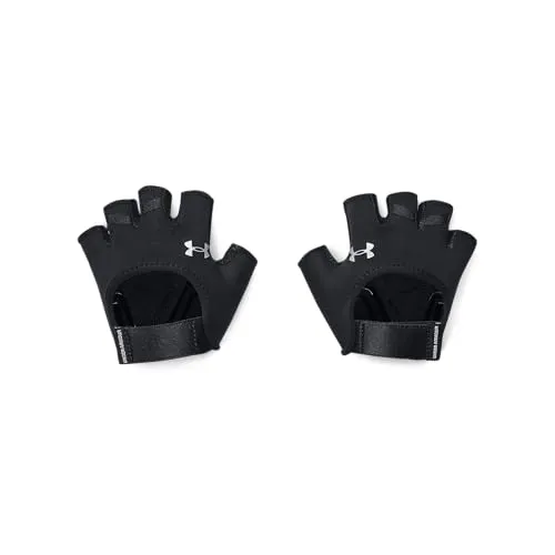 UA Women's Training Glove - Handschuhe für Fitness, fingerlose Damenhandschuhe mit verbessertem Halt durch Anti-Rutsch-Silikondruck und atmungsaktivem Material für optimalen Komfort beim Training.
