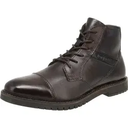 bugatti 331-8373A-4100 Caj - Herren Stiefeletten aus Leder in Braun, Größe: 42 EU - Elegante Herren Stiefeletten aus hochwertigem Glattleder mit modischen Ziernähten. Ideal für Business und besondere Anlässe, bieten sie hohen Tragekomfort durch herausnehmbare Einlegesohle und textiles Warmfutter.