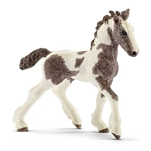 SCHLEICH Farm World | Tinker Fohlen 13774 Bauernhof Spielfigur | detailgetreue Tierfiguren | tolles Geschenk für Jungen und Mädchen | Bauernhof Spielzeug ab 3 Jahre | 10 x 3 x 9 cm