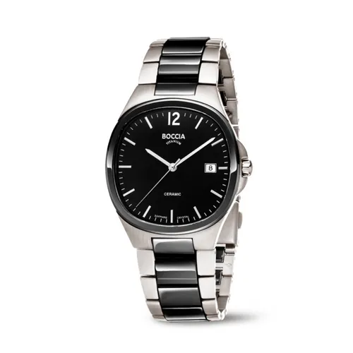 Boccia Herrenuhr 3748-01 - Eleganter Chronograph - Chronographen, stilvolles Design und präzise Zeitmessung für den modernen Mann.