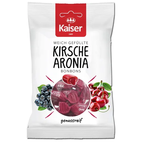Kaiser Kirsche Aronia, Bonbons, 90g Beutel 19,89€/1kg