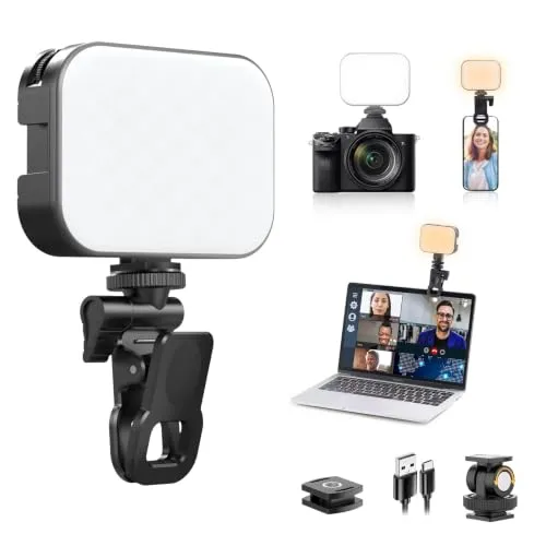 ULANZI VL100X Selfie Licht mit Clip – LED Videoleuchte für kreative Aufnahmen