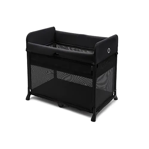 Bugaboo Stardust: Kompaktes Reisebett mit Matratze, aufklappbar in 1 Sekunde, mit Transporttasche, 0-4 Jahre, Schwarz