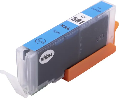 vhbw Tintenpatrone Cyan kompatibel mit Canon Pixma TS6350, TS6140, TR8550, TR7550, TS6251, TS6250, TS6151, TS6150 Drucker (kompatibel, 12ml + Chip)