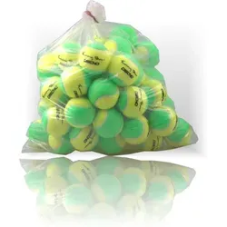 DISCHO Funny Tour Tennisbälle - Stage 1 - 60 Bälle - Tennisbälle für Einsteiger, 25% langsamer und leichter für optimale Lernbedingungen. Ideal für die Methodik-Stufe 1 - perfekt für den Tennisunterricht.