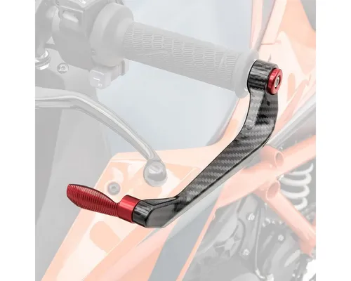 Zaddox Handschutz Motorrad Hebelschützer - Lever Guard für Brems- und Kupplungshebel - Handgelenkschoner für Motorradfahrer, schützt vor ungewolltem Bremsen und Kupplungsauslösen bei Kontakt, hochwertig aus Aluminium, stufenlos einstellbar, ideal für Straße und Rennstrecke.