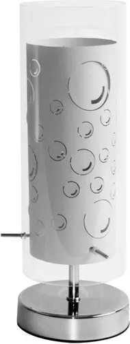 RGB LED Tischleuchte, Glas, Motiv Luftblasen, H 34 cm von ETC Shop